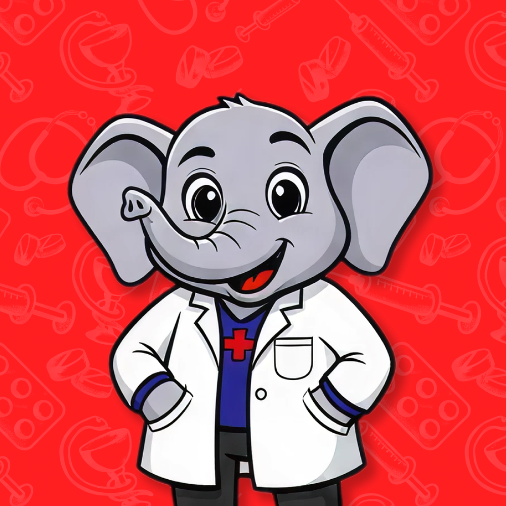 Mascote Elefantinho Drogaria Ultrazone
